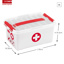 Q-line EHBO doos met inzet 6L wit rood