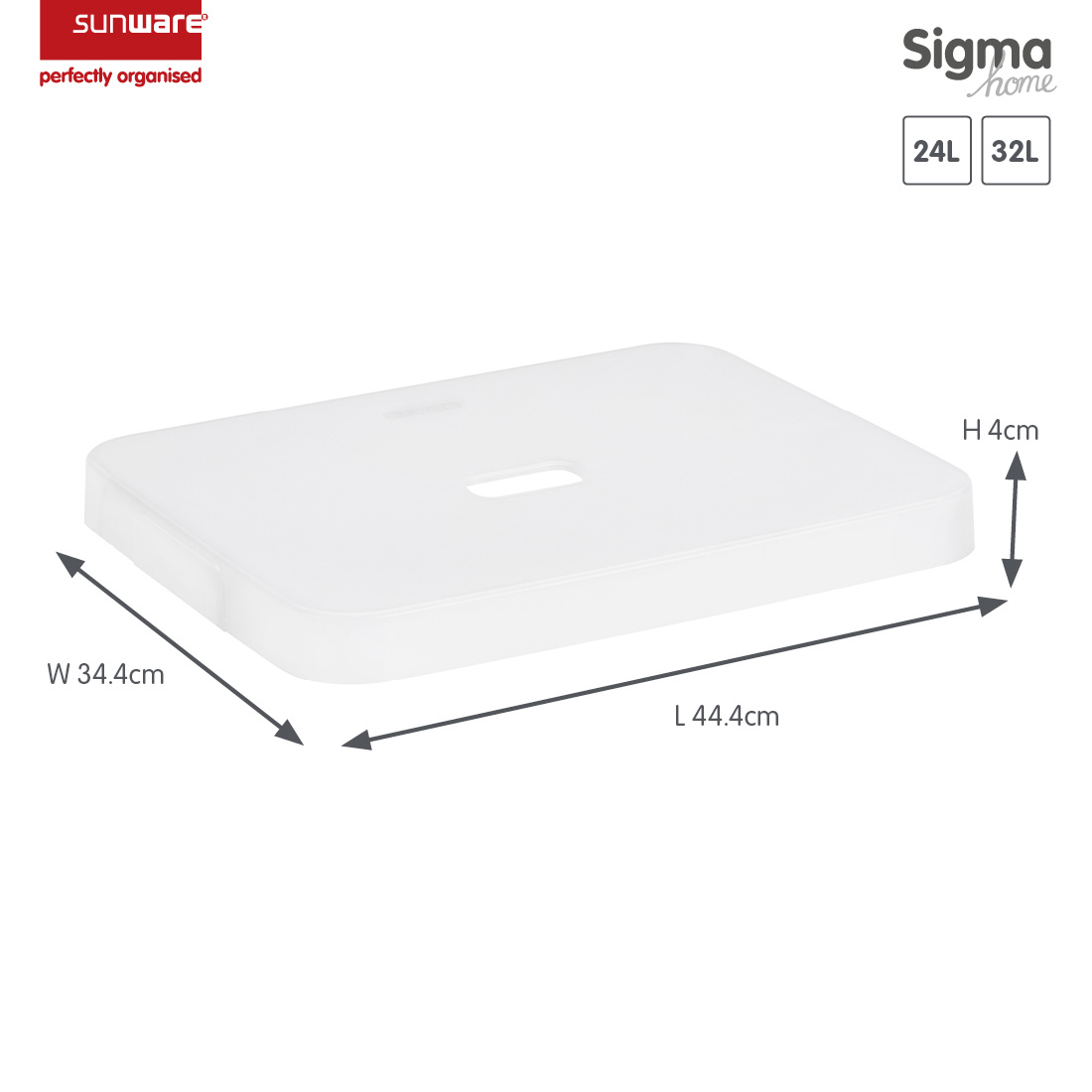 Sigma home Deckel transparent für Aufbewahrungsbox 24L und 32L