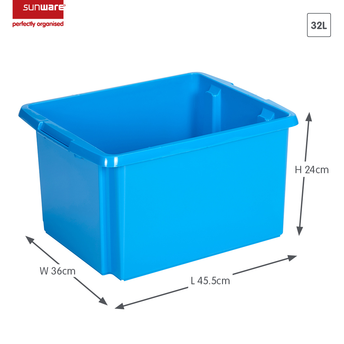 Nesta storage box 32L blue