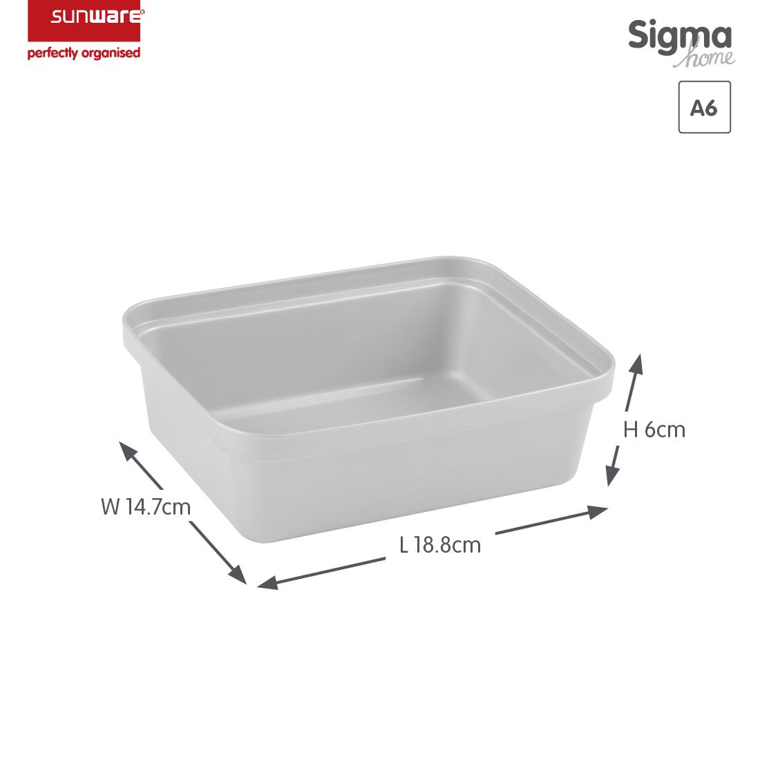 Sigma home panier A6 blanc - En matière recyclée