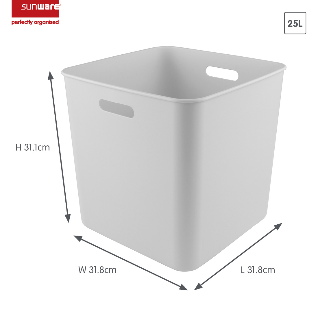 Basic boîte cube blanc