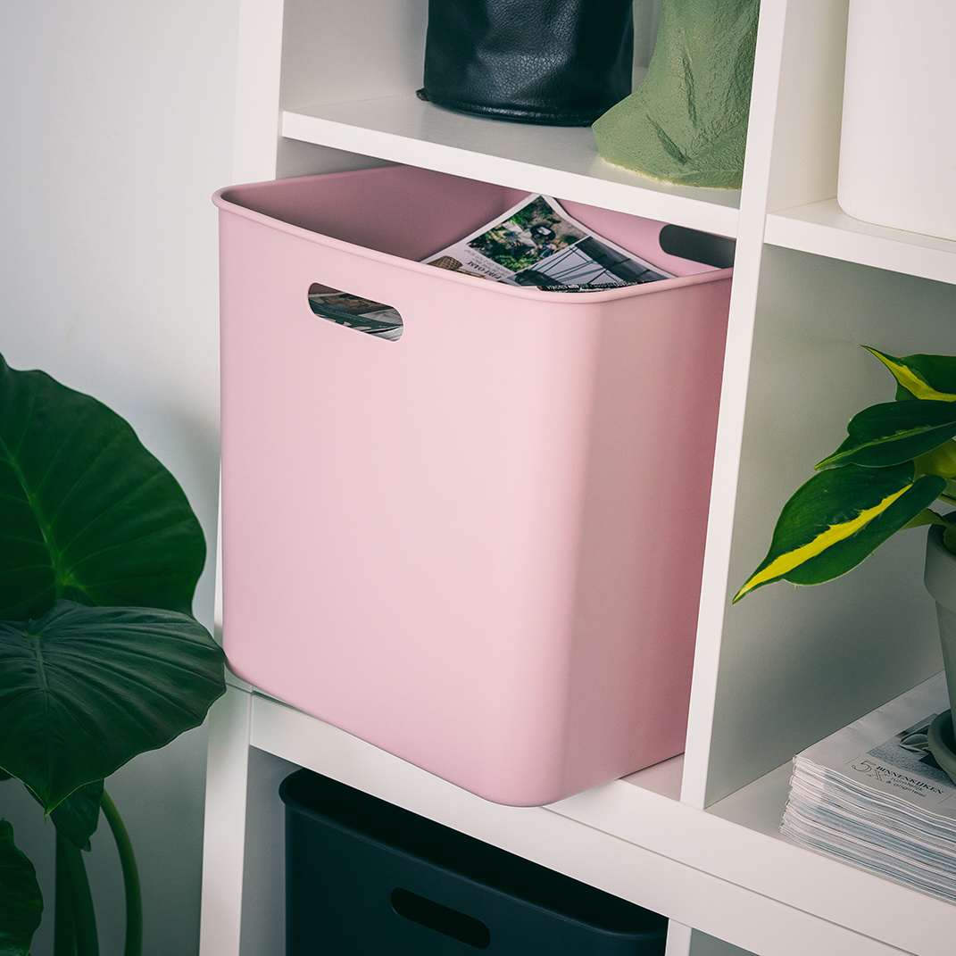 Basic cube box pink