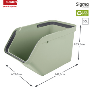 Sigma home Sortiereinheit 30L grün