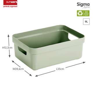 Sigma home storage box 9L green