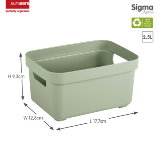 Sigma home boîte de rangement  2,5L vert