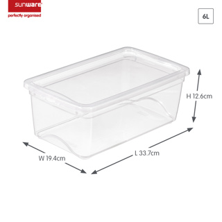 Omega Aufbewahrungsbox 6L transparent