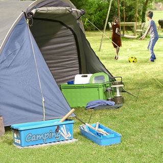 Q-line boîte de rangement camping  9,5L avec insert vert