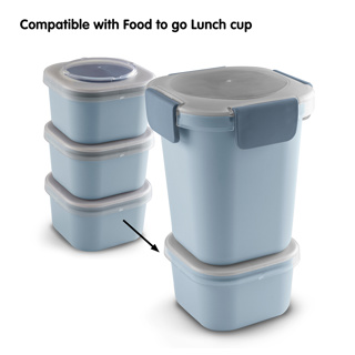 Sigma home Food to go boîte à repas set de 3 pièces bleu
