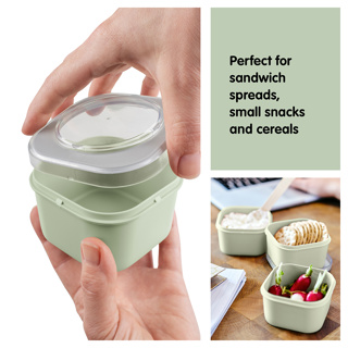 Sigma home Food to go mini lunch containers set of 3 green 