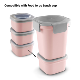 Sigma home Food to go Lunchbox 3er-Set rosa 