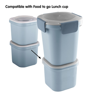 Sigma home Food to go lunchbakje set van 2 blauw