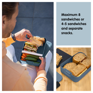 Sigma home Food to go Lunchbox groß blau