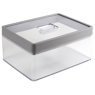 Sigma home boîte de conservation alimentaire 3,3L transparent gris