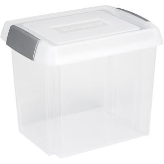 Nesta office storage box 50L transparent grey