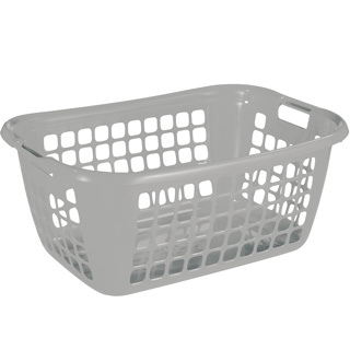 Basic laundry basket 65 cm grey