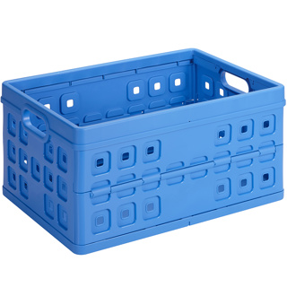 Square folding box 46L blue