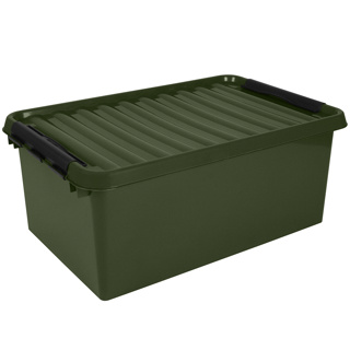 Q-line boîte de rangement recyclé 45L vert noir