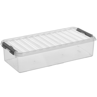 Q-line storage box 6.5L transparent metallic