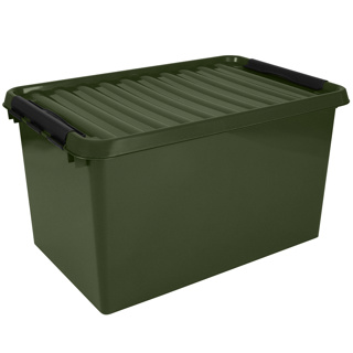 Q-line boîte de rangement recyclé 62L vert noir