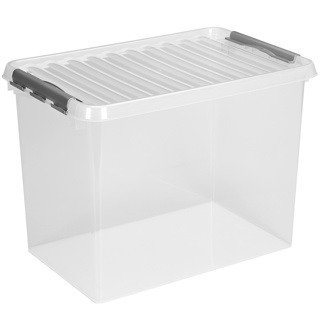 Q-line Aufbewahrungsbox 72L transparent metallfarbig