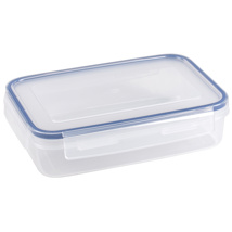 Basic food container with clips 1.1L transparent