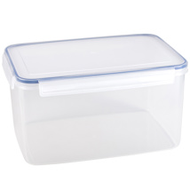 Basic food container with clips 8.3L transparent