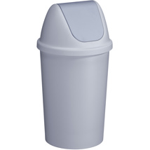 Twinga waste bin with swing lid 45L grey