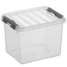 Q-line storage box 3L transparent metallic