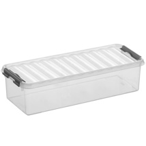 Q-line storage box 3.5L transparent metallic