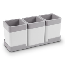 Sigma home organiser set with tray 0.6L white grey