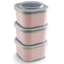 Sigma home Food to go boîte à repas set de 3 pièces rose