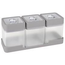 Sigma home dry food set 0.6L transparanth tray transparent gray