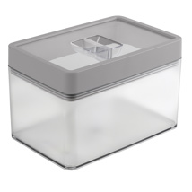 Sigma home storage container 1,65L transparent grey