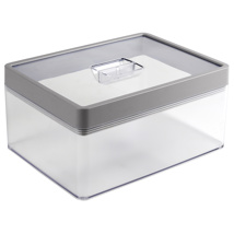 Sigma home storage container 3,3L transparent grey