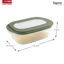 Sigma home cheese keeper transparent green