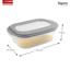 Sigma home boîte fromage transparent gris