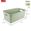 Sigma home storage box 45L green