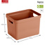 Sigma home storage box 18L terracotta