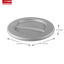 Water-line lid - for bucket 12L grey