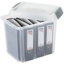 Nesta office storage box 50L transparent grey