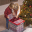 Nesta boîte de rangement Noël 45L avec insert pour 48 boules transparent rouge