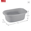Basic bassine 25L gris
