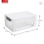 Omega drawer unit 6L transparent white