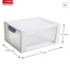 Omega drawer unit 11L transparent white