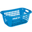 Basic laundry basket 55 cm blue