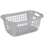 Basic laundry basket 55 cm grey