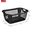 Basic laundry basket 65 cm black