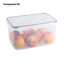 Basic food container with clips 8.3L transparent