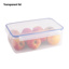 Basic food container with clips 5.2L transparent