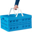 Square folding box with coolbag and handle 32L blue